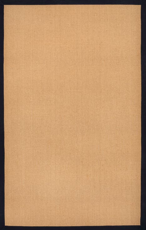 Camden Farmhouse Cottage Border Jute Area Rug