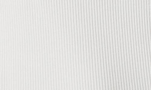 Splendid Posie Scoop Neck Ribbed T-shirt In White