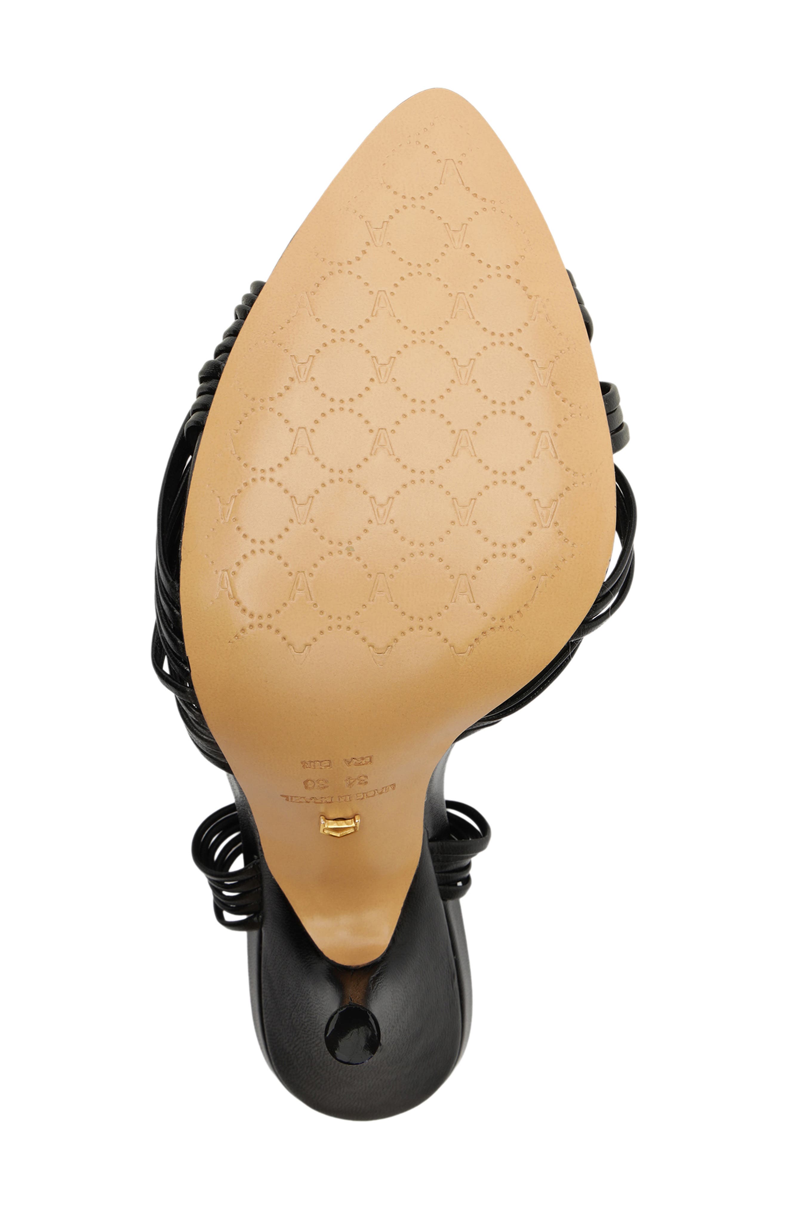 Arezzo Rosalie Slingback Pointed Toe Sandal, Alternate, color, Black