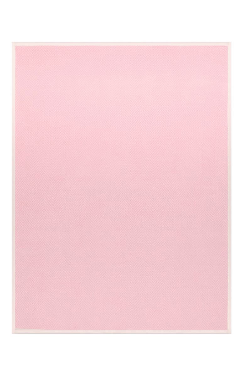 ChappyWrap Harborview Herringbone Throw Blanket, Alternate, color, Blush