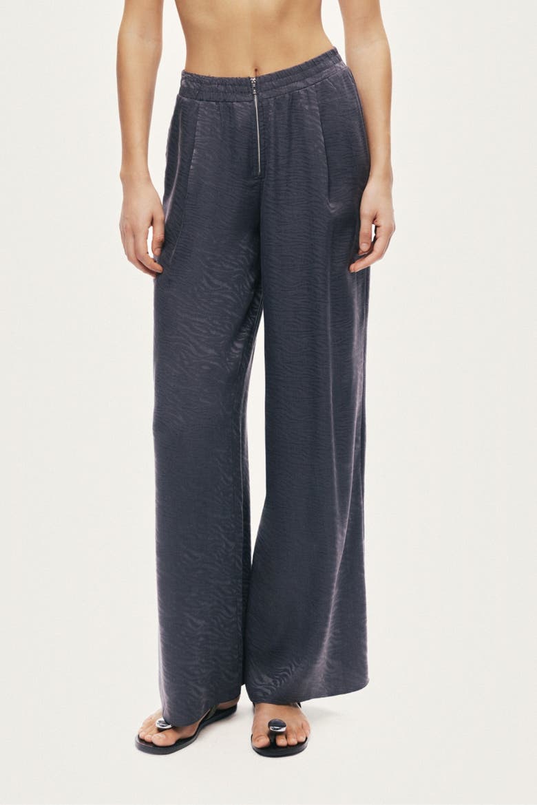 Fluid Straight-Leg Pants, Alternate, color, Anthracite