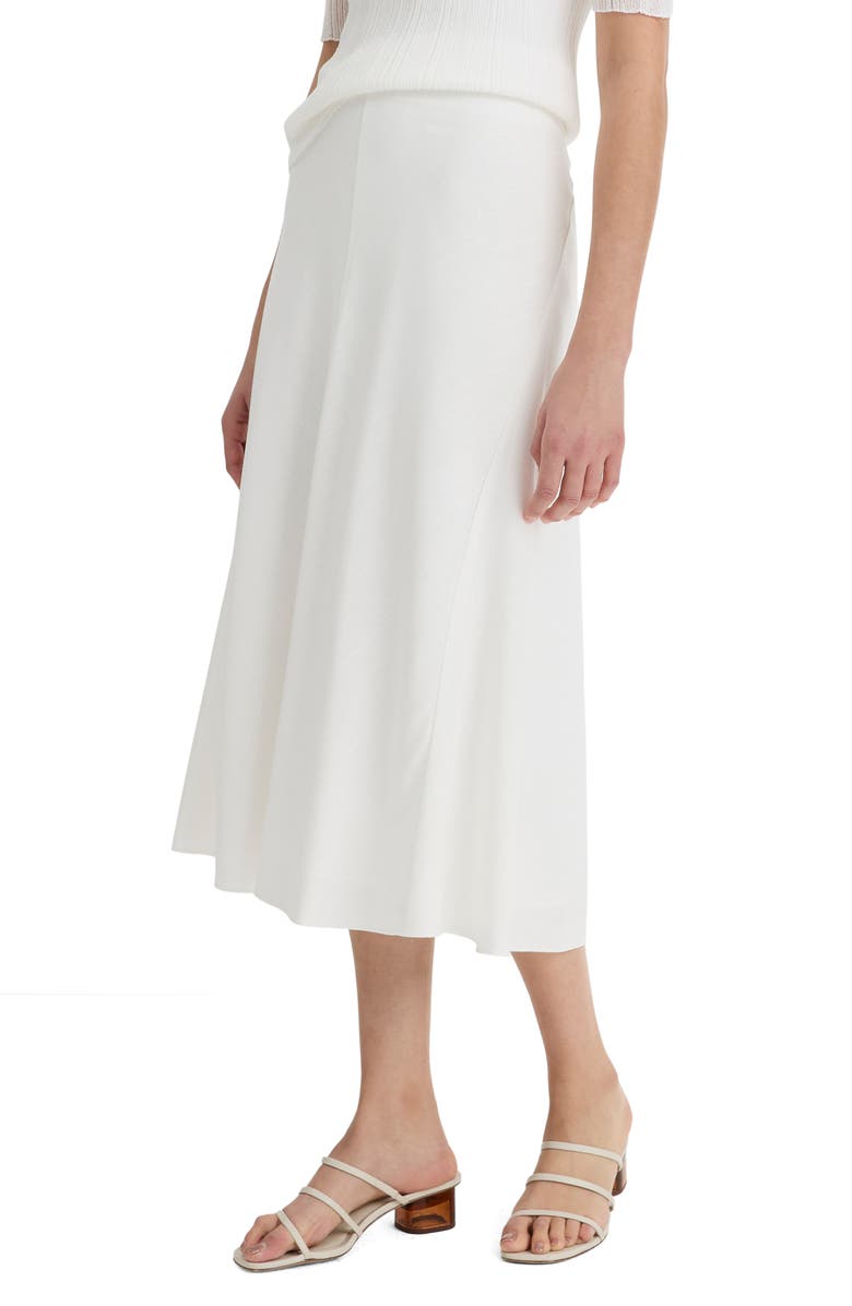 Vince Bias Cut Full Midi Skirt, Alternate, color, Off White
