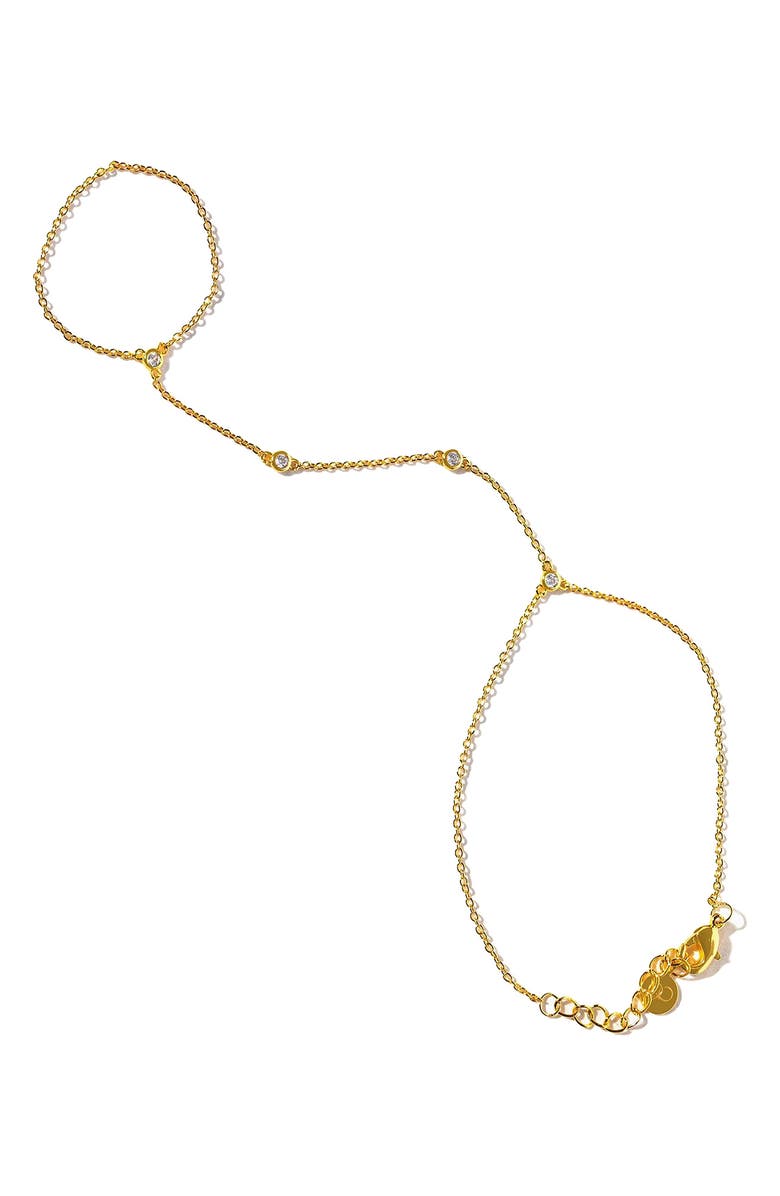 Girls Crew Paradise Hand Chain, Alternate, color, Gold