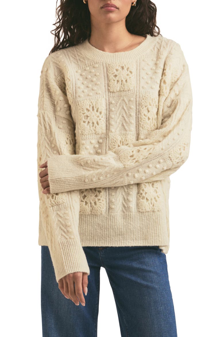 The Jovie Wool Blend Sweater, Main, color, IVORY