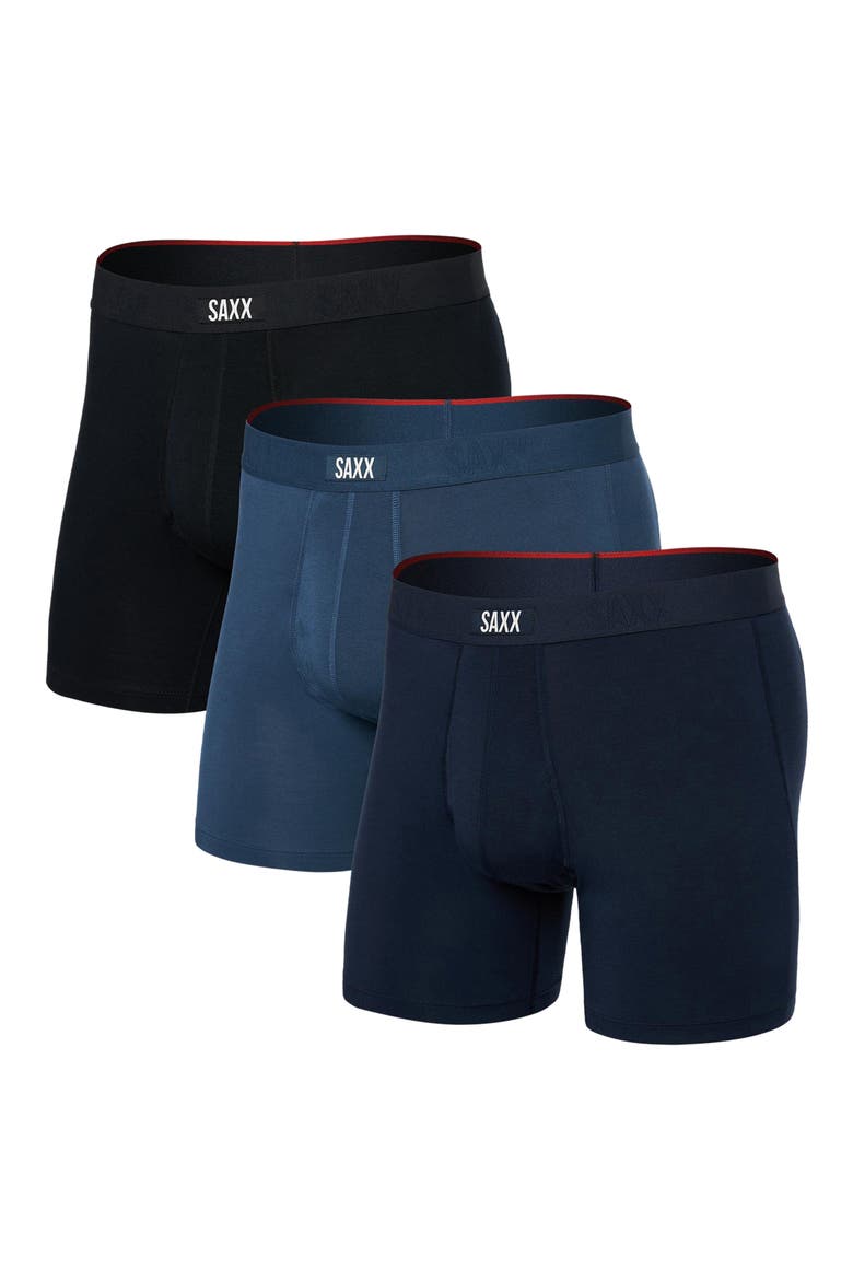 Assorted 3-Pack Vibe Xtra Super Soft Boxer Briefs, Main, color, DARK DENIM/NAVY/BLK