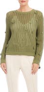 FIFTEEN TWENTY Liv Open Stitch Cotton Blend Sweater