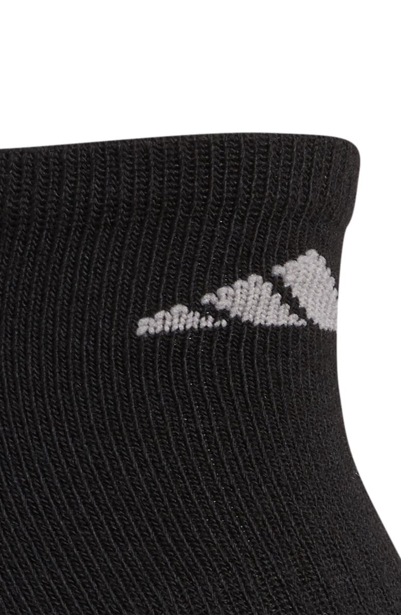 adidas 6-Pack Cushioned Athletic Socks, Alternate, color, Black