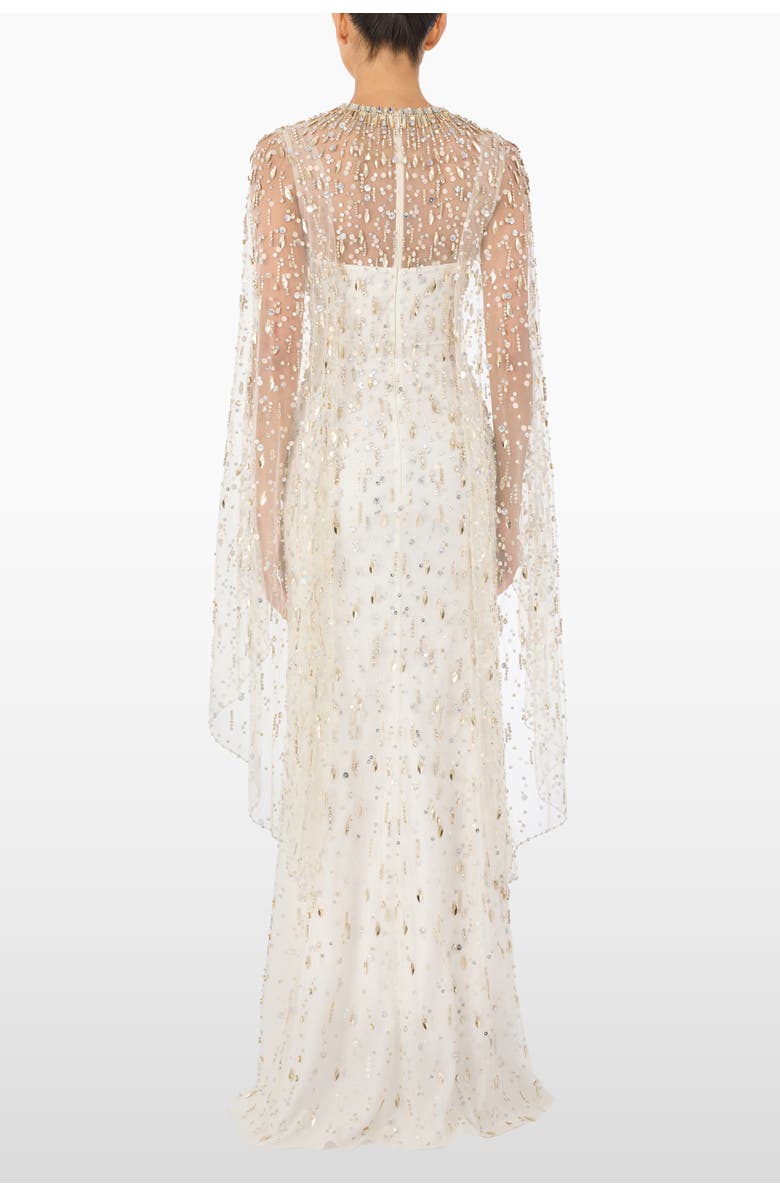 Jenny Packham Hestia Dress, Alternate, color, Vanilla