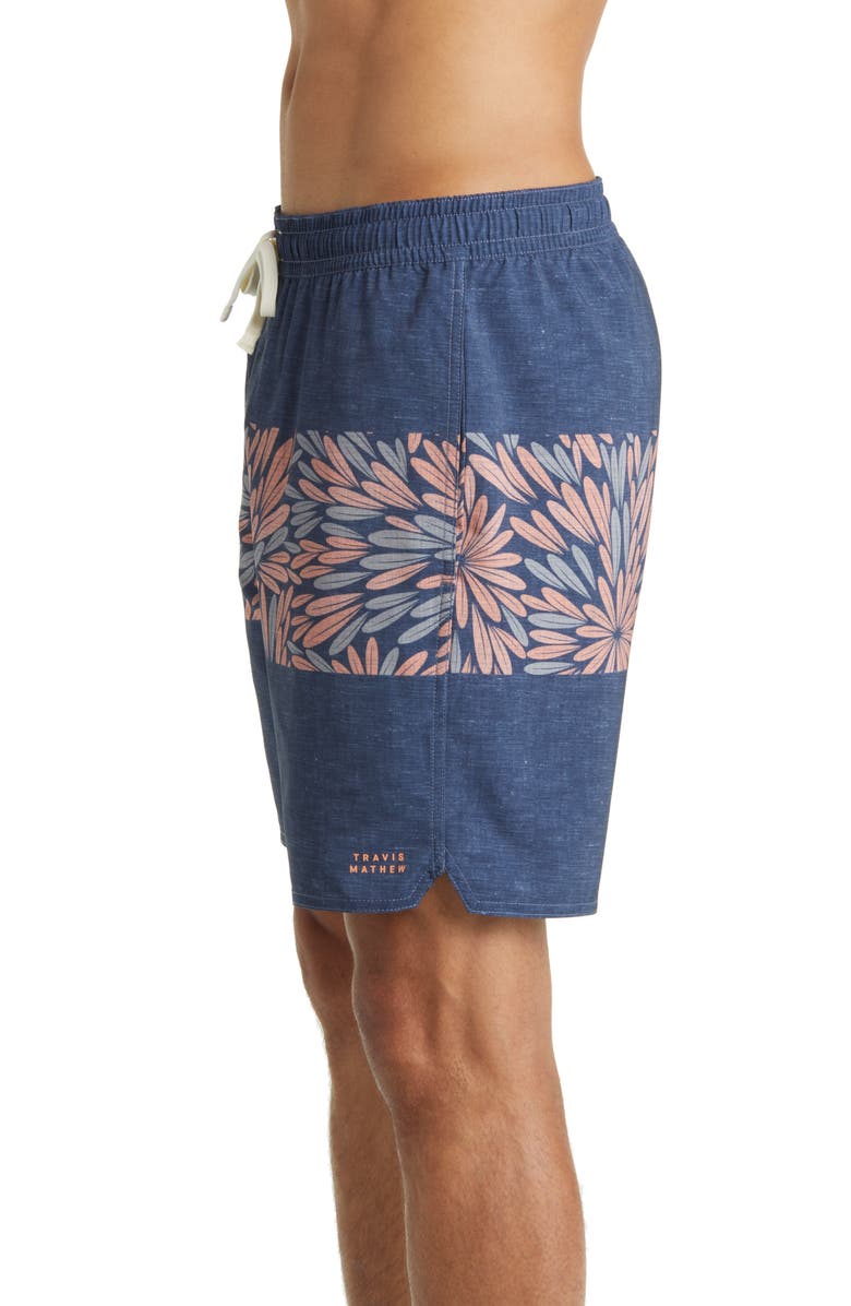 TravisMathew Merion Swim Trunks, Alternate, color, Heather Dress Blues
