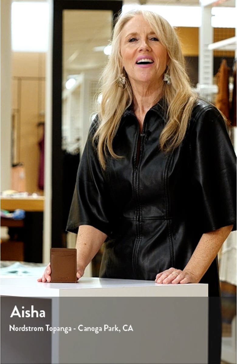 Money Clip Leather Card Case, sales video thumbnail