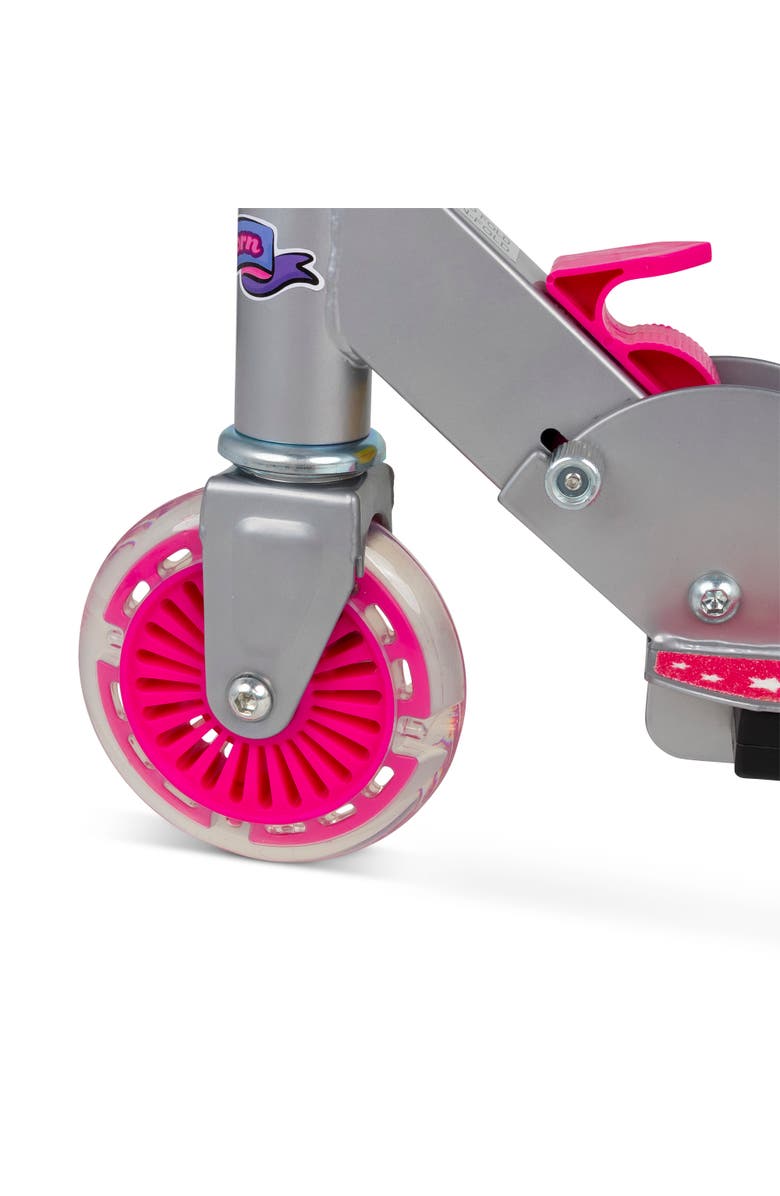 Ozbozz Flashing Scooter Unicorn Sparkles Lightup Wheels, Alternate, color, Multicolored