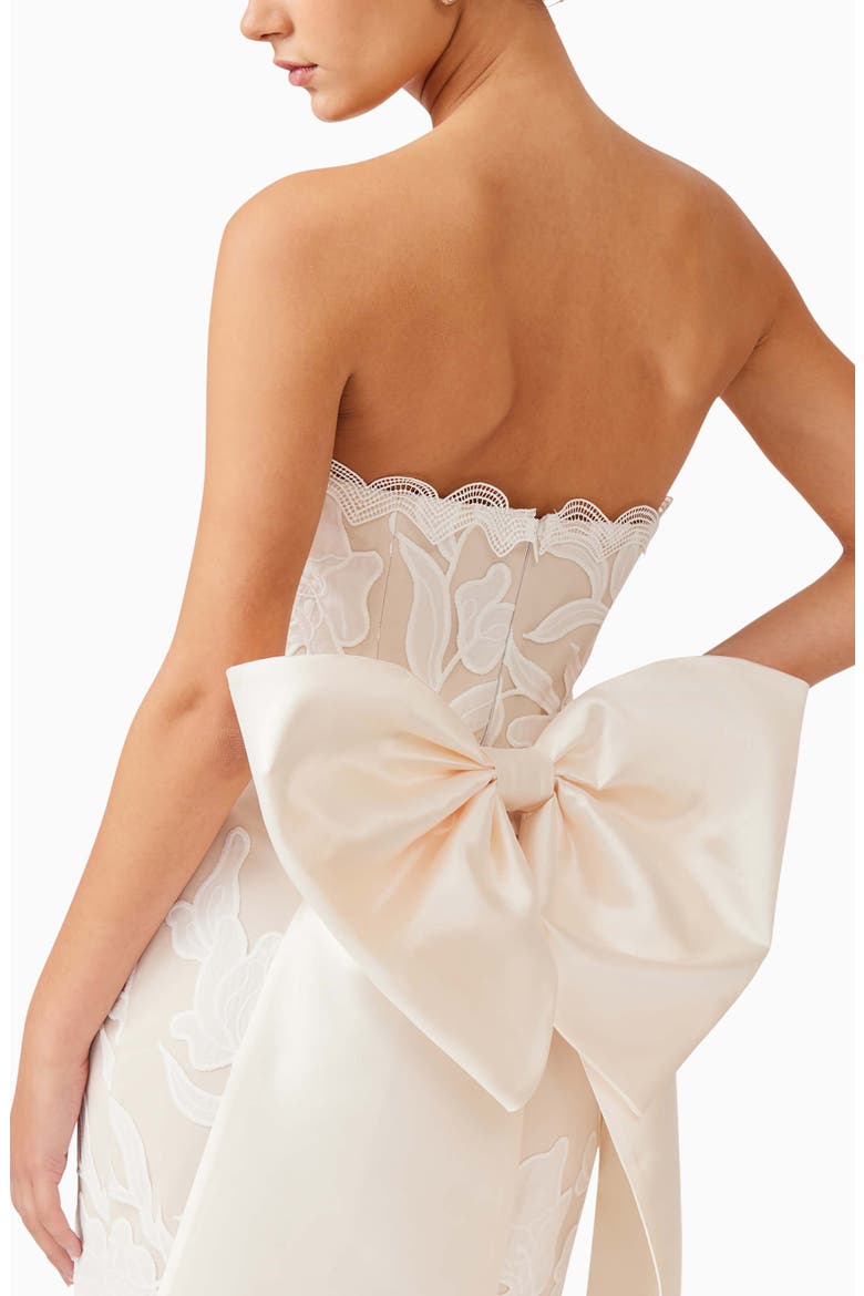 Florian Strapless Lace Cocktail Minidress, Alternate, color, IVORY