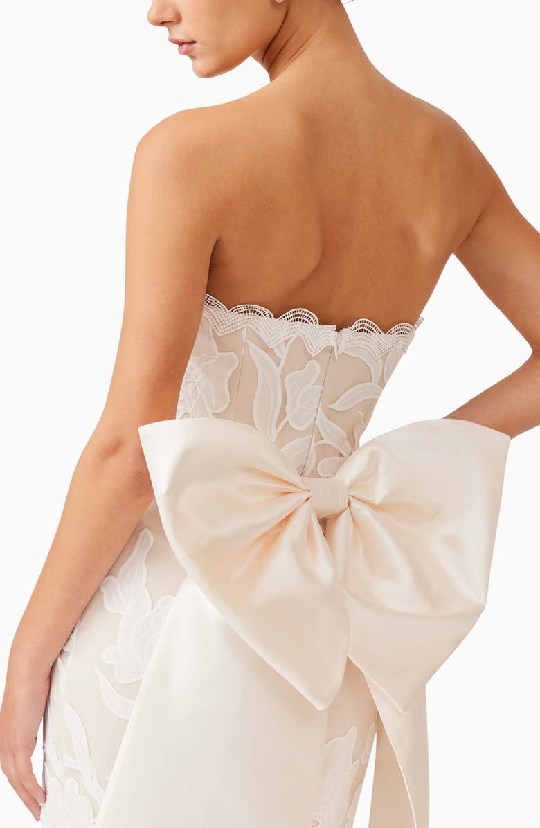 Elliatt Florian Strapless Lace Cocktail Minidress, Alternate, color,