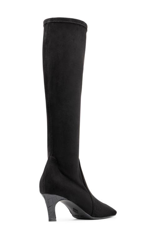 Donald Pliner Kitten Heel Knee High Boot In Black