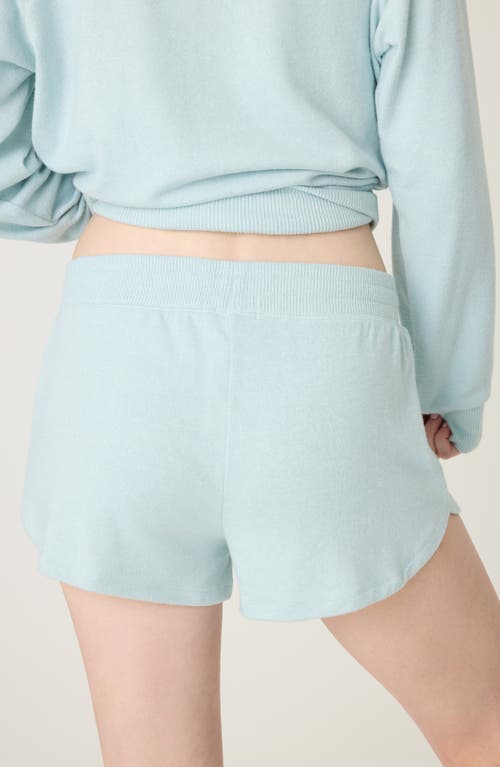 Shop Pj Salvage Sunshine Mind Pajama Shorts In Dusty Blue