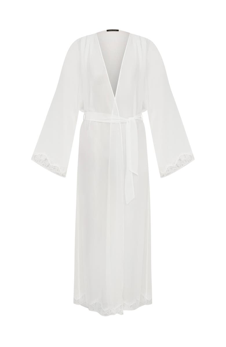 House Of Silk Carmen Chiffon Robe, Main, color, Champagne
