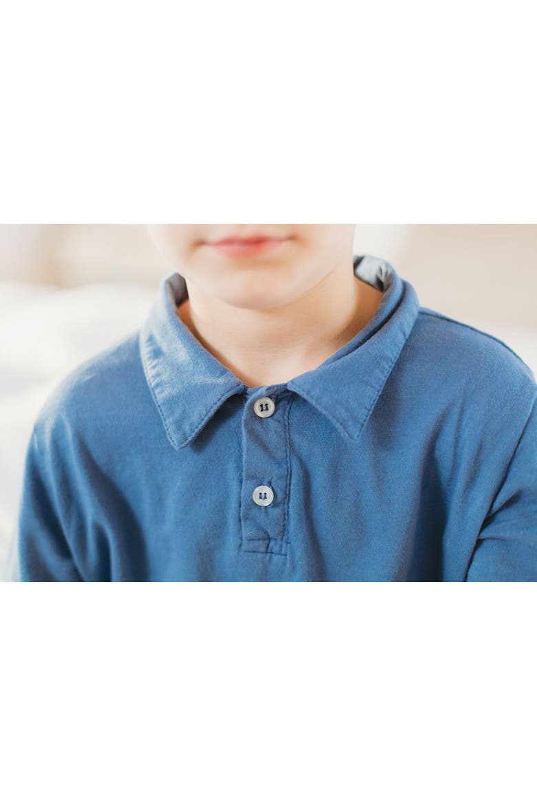 Baby Boys Soft 100% Cotton Jersey 2-Button Short Sleeve Polo Shirt, Alternate, color, Uniform Royal