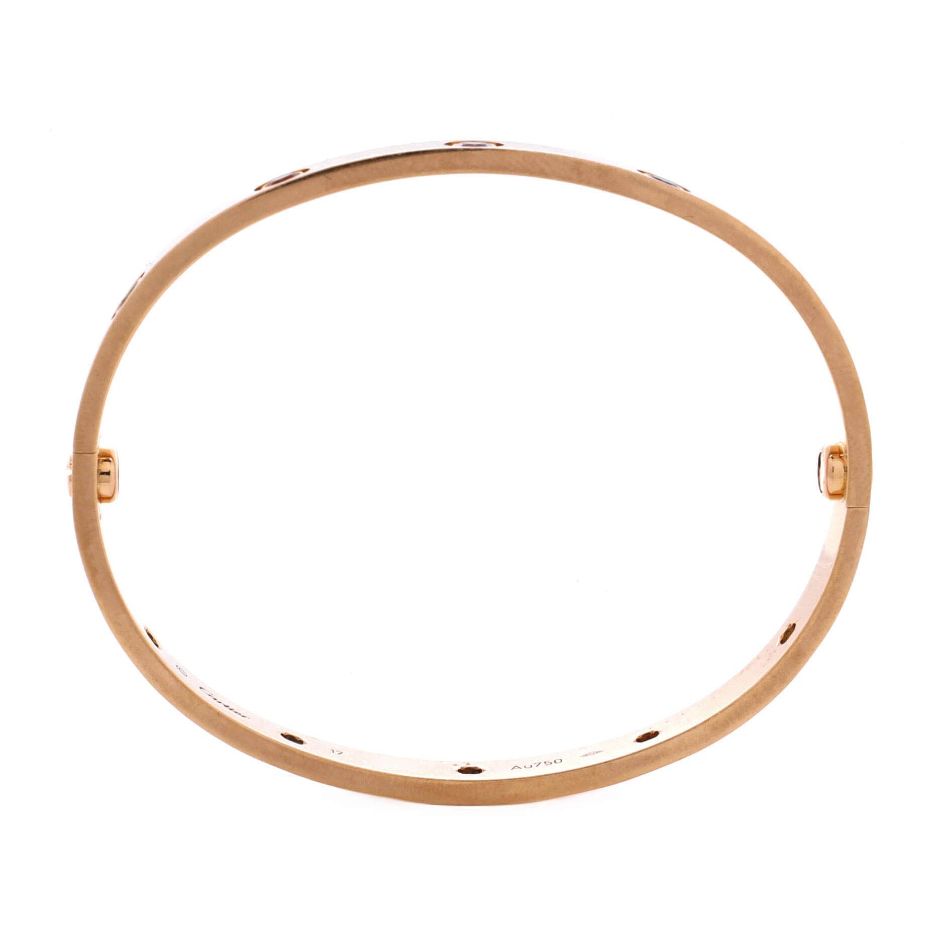 Love 10 Stone Bracelet 18K Rose Gold with Garnet, Amethyst and Sapphire, Alternate, color, Metallic Gold
