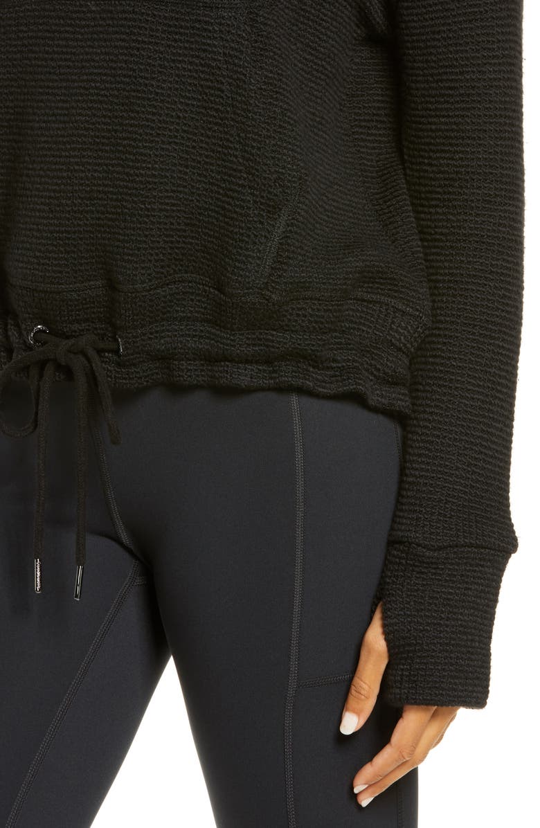 Sweaty Betty Bouclé Funnel Neck Sweatshirt, Alternate, color, 