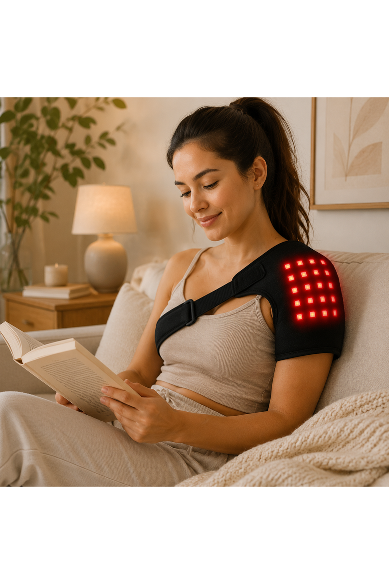 Red Light Therapy Shoulder Pad, Alternate, color, Black
