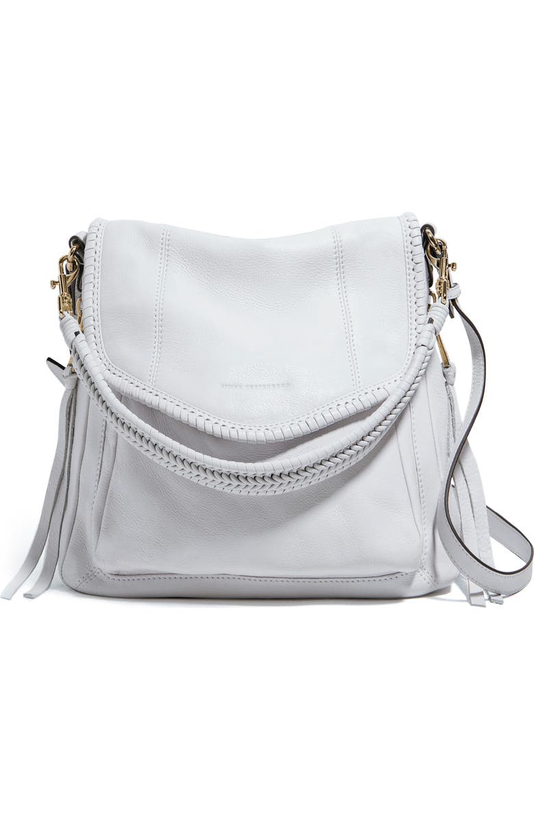 AIMEE All for Love Convertible Leather Shoulder Bag, Main, color, Cloud W Shiny Gold