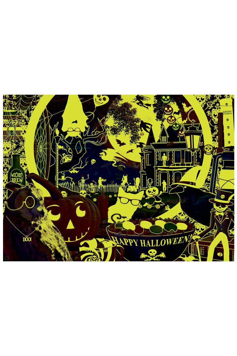 Scary Night Outside 1000pc Glow Puzzle, Alternate, color, Multicolor