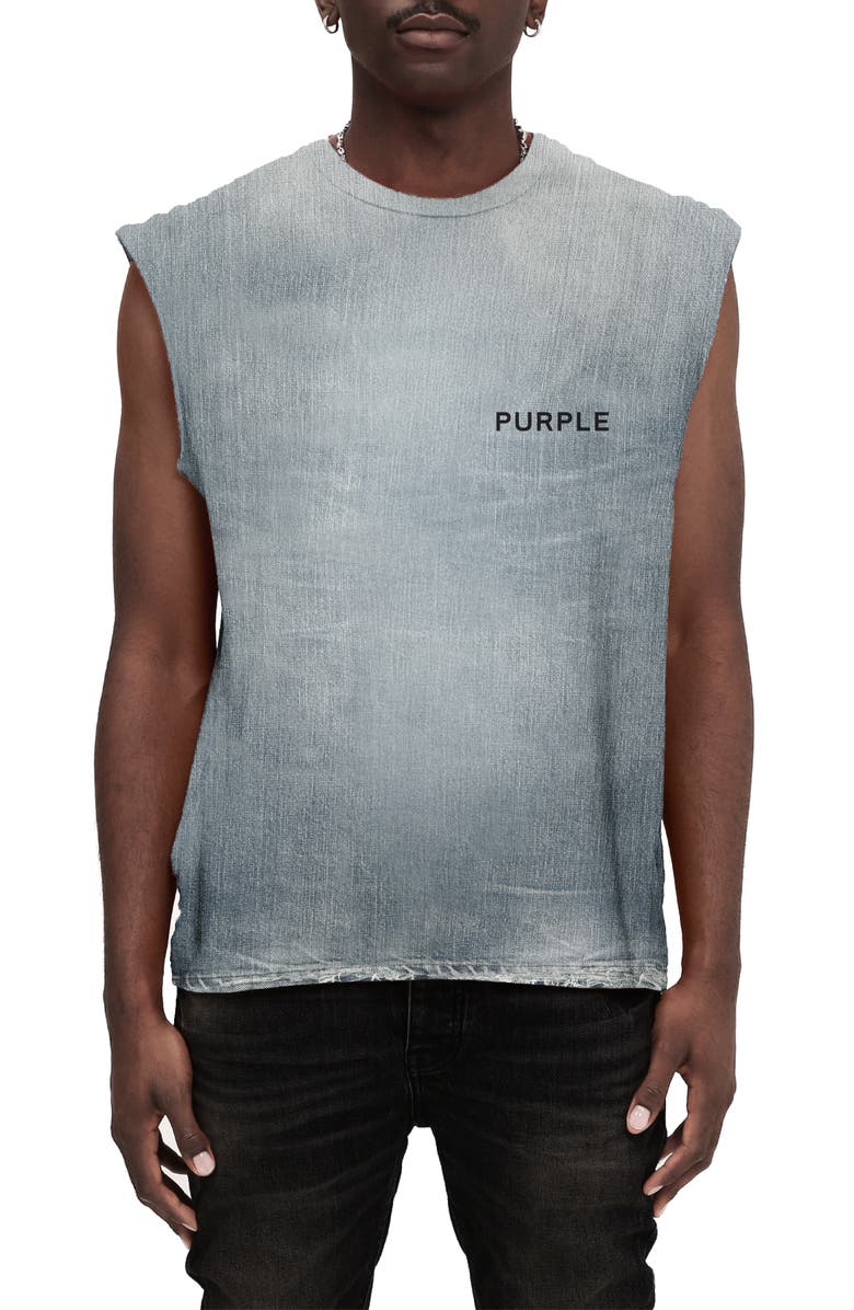 PURPLE BRAND Texture Jersey Sleeveless T-Shirt, Main, color,