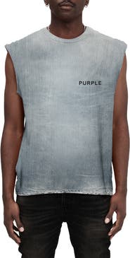 Tシャツ・カットソー Purple Brand P103 JBBW124 TEXTURED JERSEY SLEEVELESS T-shirt PURPLE BRAND Texture Jersey Sleeveless T-Shirt | Nordstrom