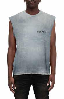PURPLE BRAND Texture Jersey Sleeveless T-Shirt