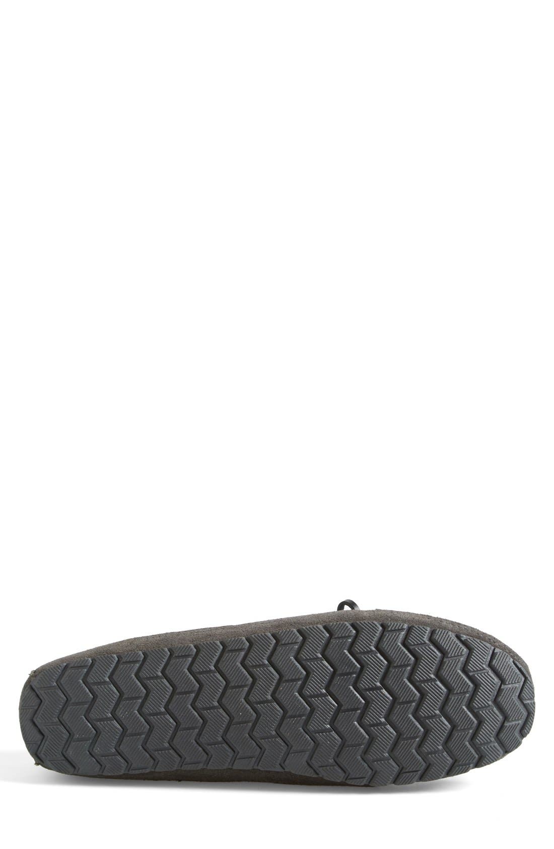 'Potomac' Moccasin Slipper, Alternate, color, CHARCOAL