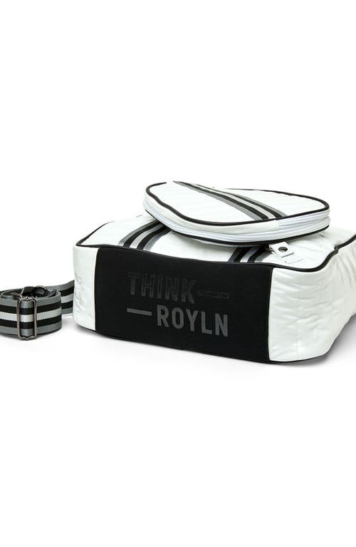 Think Royln Sporty Quilted Pickleball Bag In White Patent