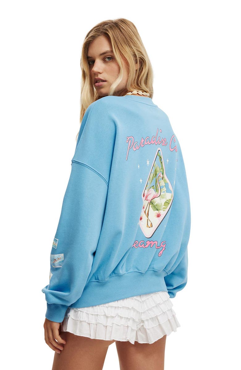 Cotton On Women's Fleece Graphic Crew Sweatshirt, Alternate, color, 