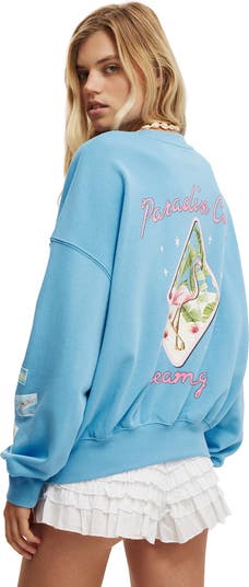 Women's Fleece Graphic Crew Sweatshirt