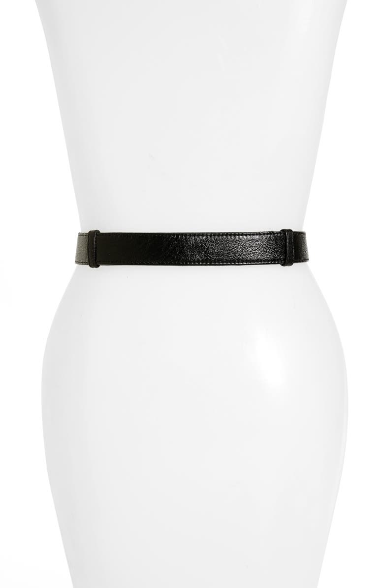 Raina Aries Leather Belt, Alternate, color, 