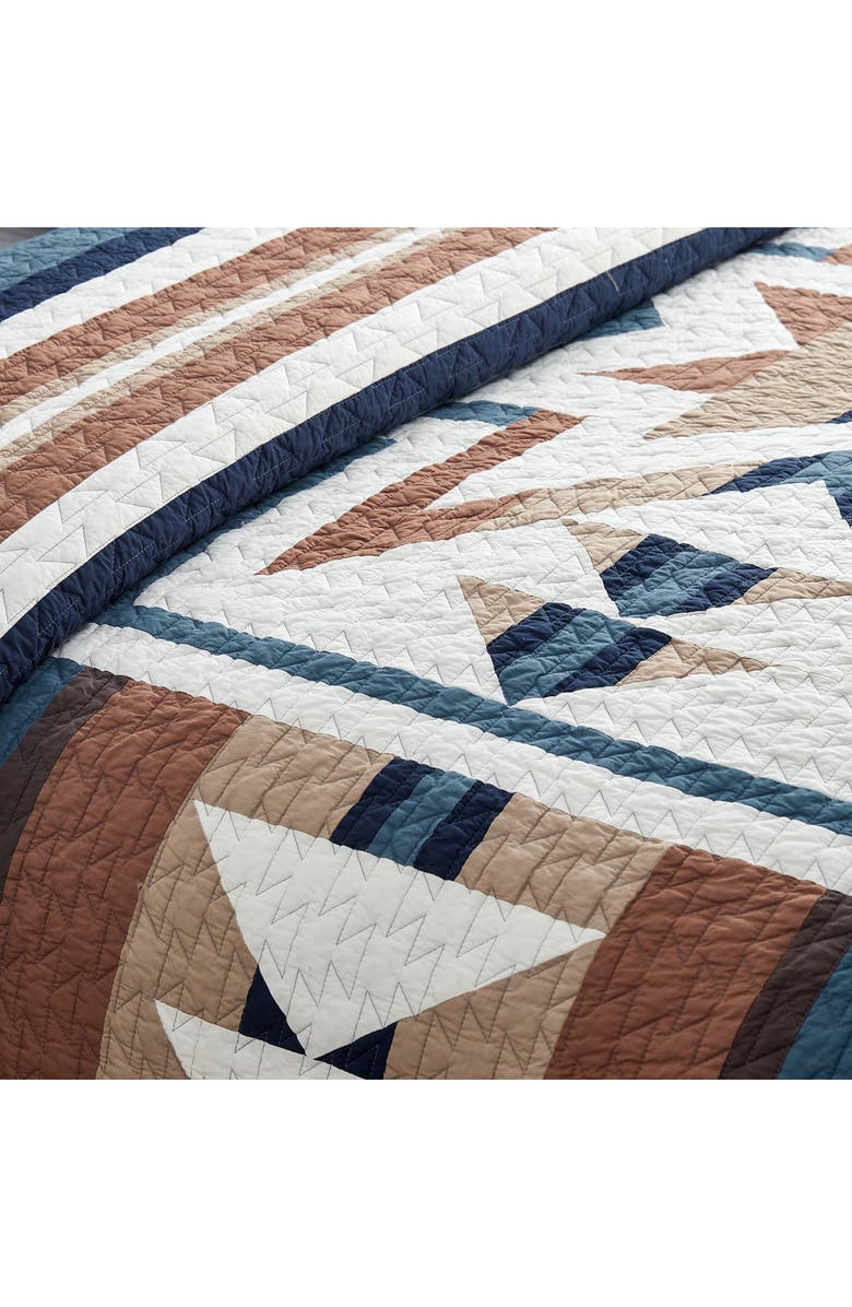 Pendleton Silver City Reversible Quilt & Sham Set, Alternate, color, Blue Mirage