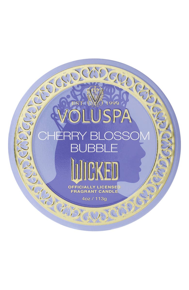 Voluspa Wicked Collection Cherry Blossom Bubble Mini Tin Candle, Alternate, color,