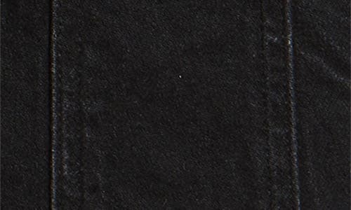 Rails Ladera Studded Long Sleeve Denim Mini Shirtdress In Black