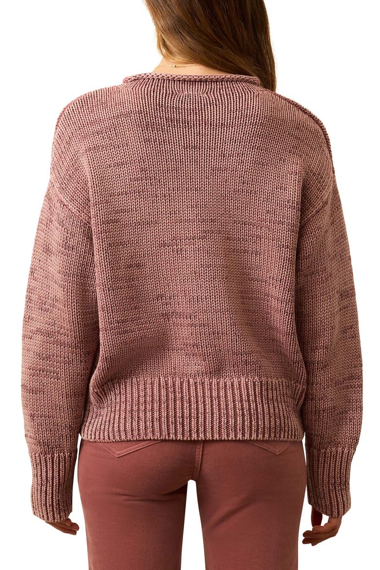 Sunwashed Roll Neck Sweater, Alternate, color, NOSTALGIA ROSE