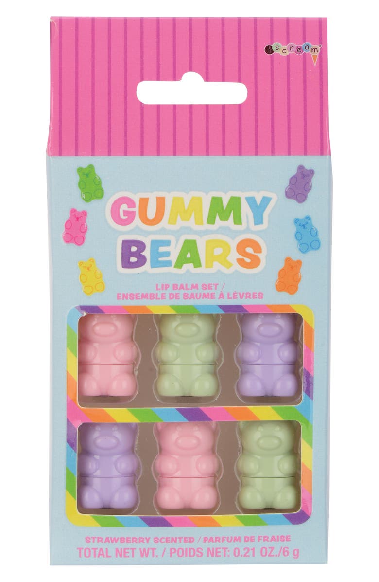 Iscream Gummy Bear Lip Balm Set, Main, color, 