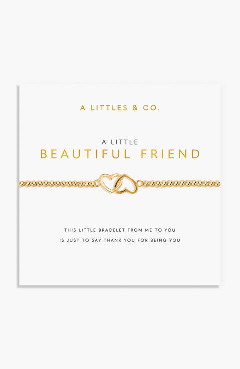 Gold A Little 'Beautiful Friend' Bracelet