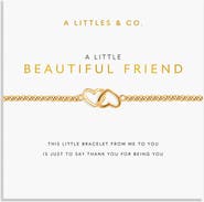 A Littles & Co Gold A Little 'Beautiful Friend' Bracelet