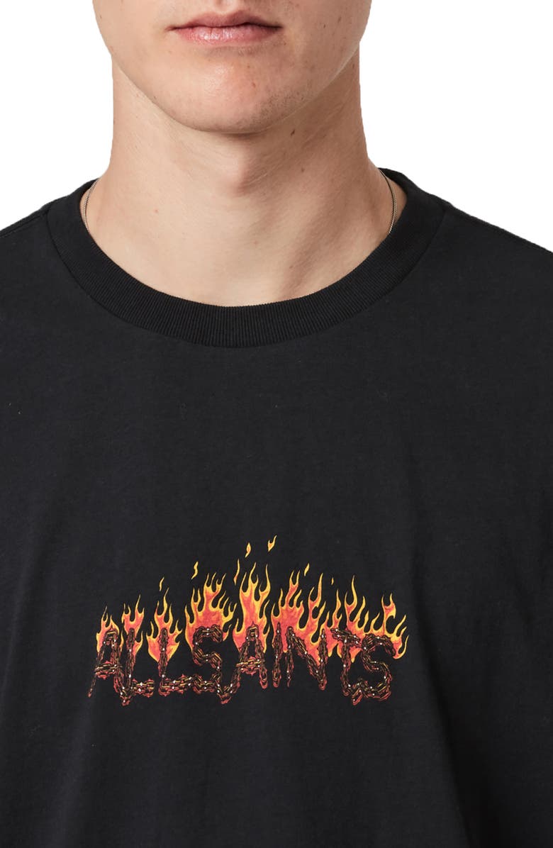 AllSaints Molten Logo Graphic Tee, Alternate, color,