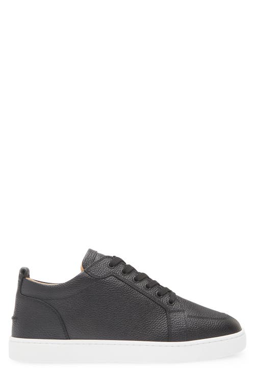 Christian Louboutin Rantulow Leather-trimmed Mesh Sneakers In Black