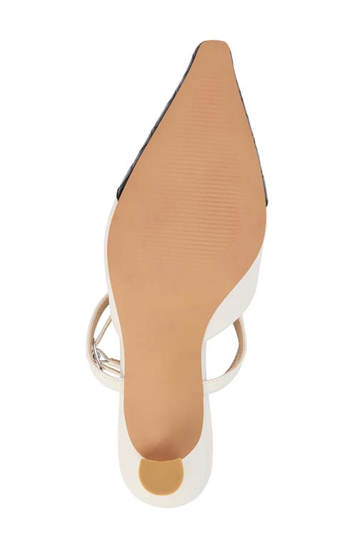 Coconuts By Matisse Florence Kitten Heel Spectator Pump In Ivory/black