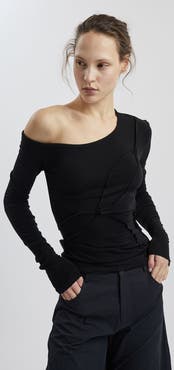Mother of All Pepper Long Sleeved Off Shoulder T Shirt