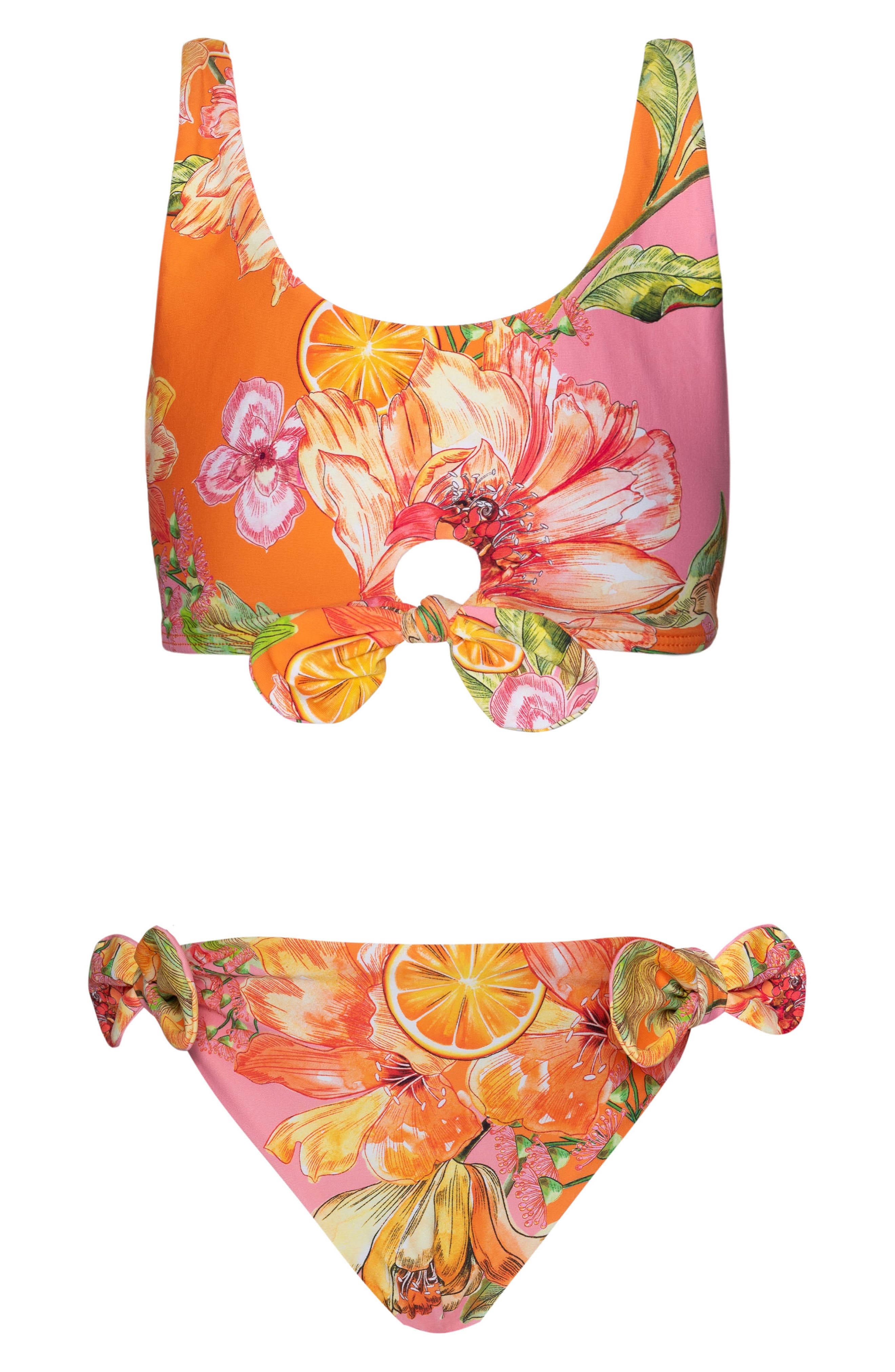 PQ SWIM Kids' Reese Bow Two-Piece Swimsuit