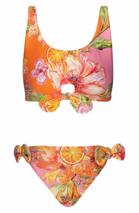 PQ SWIM Kids' Reese Bow Two-Piece Swimsuit