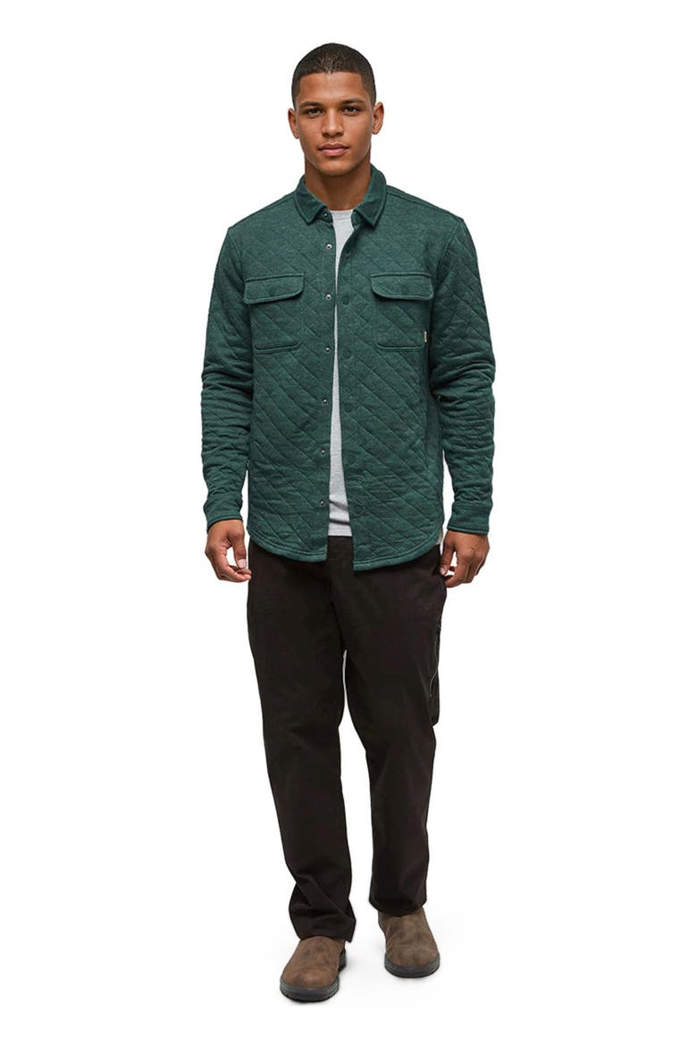 Quilted Colville Shacket, Main, color, Forest Pine Heather