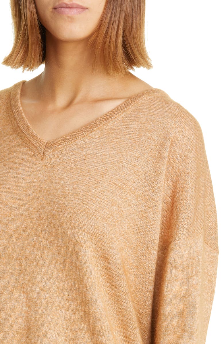 Fabiana Filippi Alpaca & Cotton V-Neck Sweater, Alternate, color, 