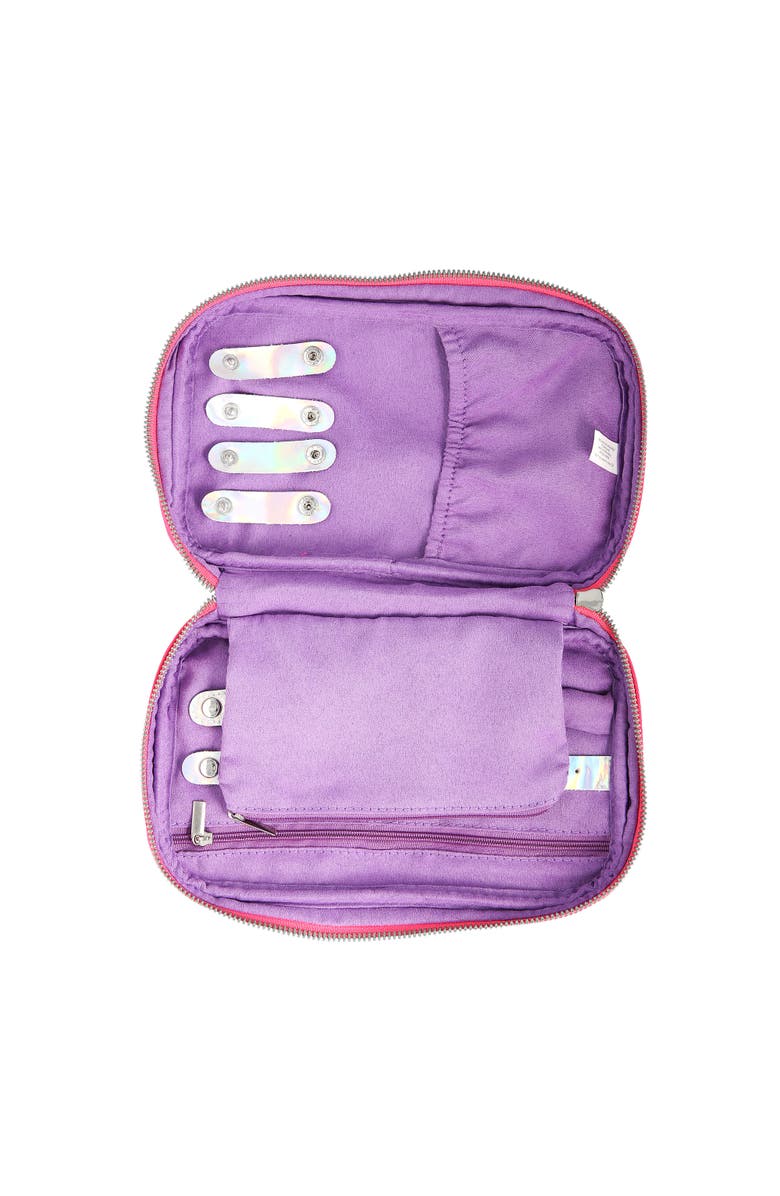 Hello Kitty Nylon Jewelry Holder Organizer with Zip Closure, Alternate, color, Pink